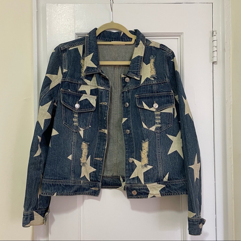 Denim star jacket